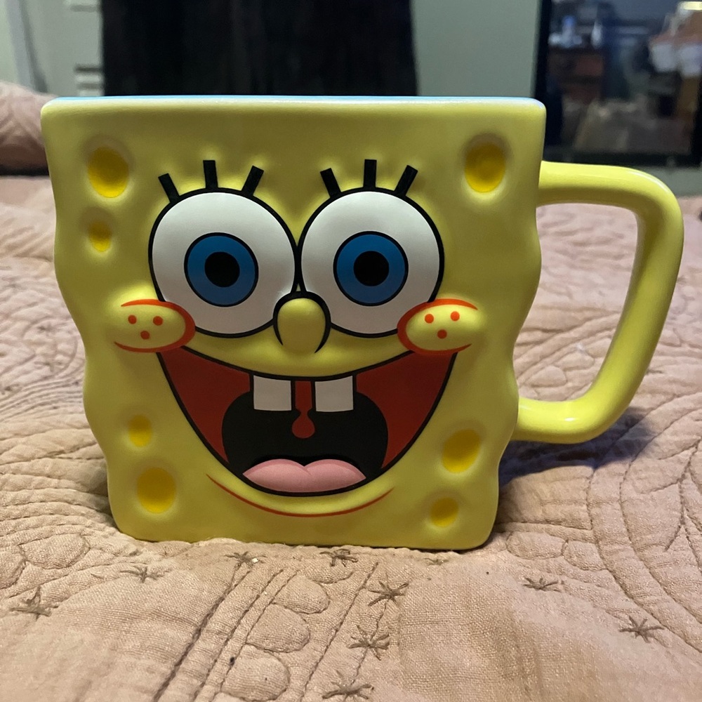 NWT Universal Studios SpongeBob Sculpted Ceramic Coffee Mug